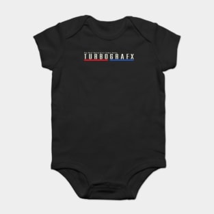 Turbografx The Next Generation Video Game Logo Baby Bodysuit